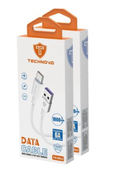 OEM Καλώδιο γρήγορης φόρτισης και δεδομένων USB-A σε Type-C 6A Technovo TN-D042