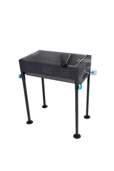 OEM Φορητή ψησταριά κάρβουνου για BBQ 48.5×30εκ. μαύρη 2406709 KMT Style