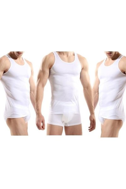 Generic طقم رجالي مكون من 3 قطع تانك توب ميرسيريز للرجال 0014 مودرن (عبوة من ...