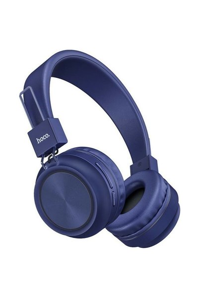 Hoco W25 Promise On-Ear Bluetooth ακουστικά σε μπλε χρώμα