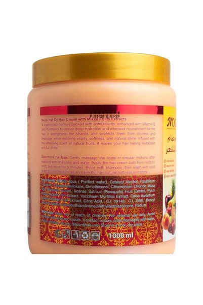 Nook Hot Oil Hair Cream with Mixed Fruits Extract 1000 ml