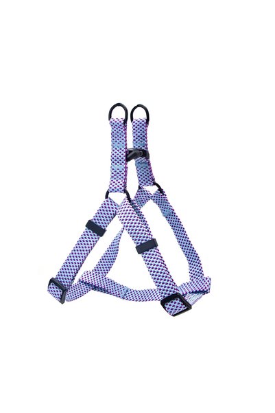 OEM Τριγωνικό σαμαράκι για σκύλους W1.5*L30-50 εκ. Medium γαλάζιο/Μώβ