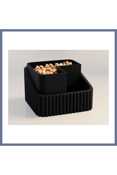 Generic Brand 3D Printing Peanut Bowl - Double Chamber Shell Separator Presen...