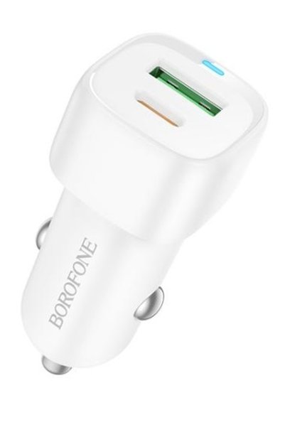 OEM Γρήγορος φορτιστής αυτοκινήτου QC3.0 +PD38W χωρίς καλώδιο Borofone BZ34B
