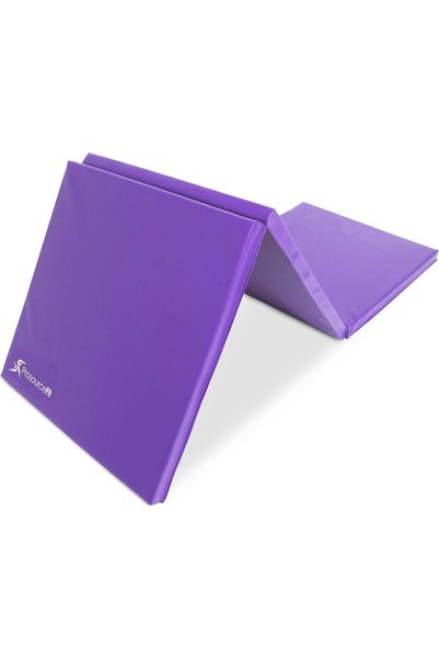 Generic ProsourceFit Tri-Fold Folding Thick Exercise Mat 6’x2’ with Carrying ...