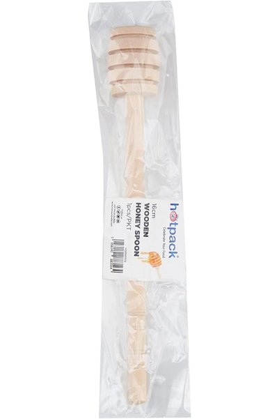 Hotpack 1 Piece Wooden Honey Spoon 16cm