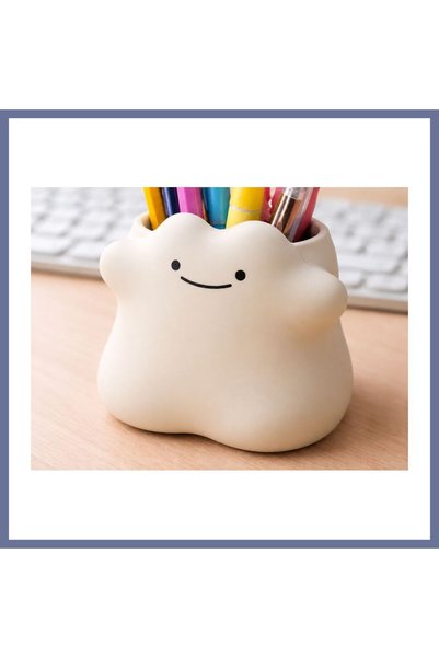 Generic Brand 3D Printed Smiling Cloud Pen Holder - Desktop Organizer - Beige...