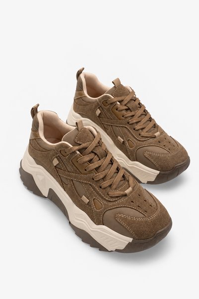 İNNABUTİKK Siyana Women's Sneaker Shoes - Mink Suede