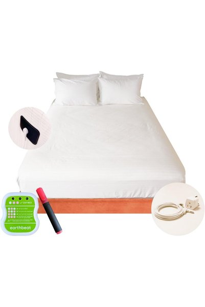 Generic Classic Earthing Fitted Sheet. KSA Adapter Included. Free Grounding T...