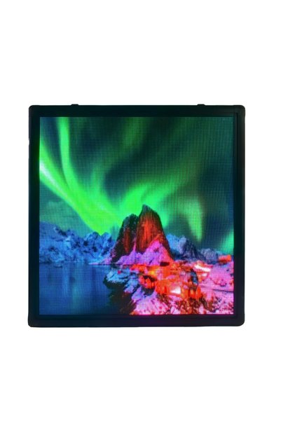 OEM Ηλεκτρονική πινακίδα αδιάβροχη LED 105×105 WiFi P3 σε μαύρο χρώμα