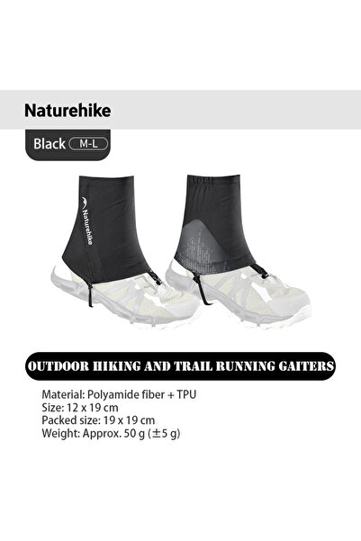 Naturehike M-L 1 PairTrail Running Gaiters معدات المشي لمسافات طويلة خفيفة ال...