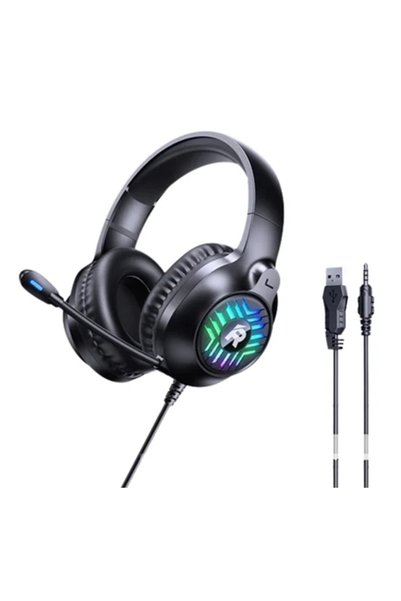 OEM Ενσύρματα ακουστικά gaming με ενσωματωμένο μικρόφωνο RM-705 σε μαύρο χρώμα