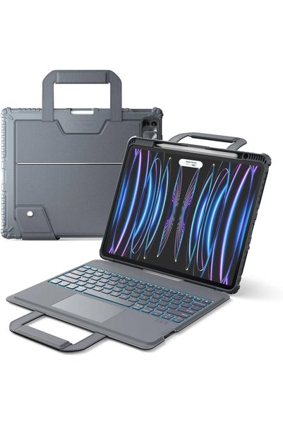 Generic حافظة لوحة مفاتيح Bumper Go لجهاز Apple iPad Air 13 2024/Pro 12.9 202...