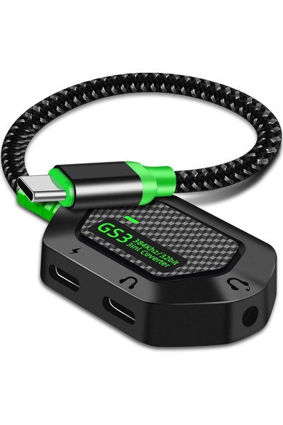 Generic محول سماعات لسامسونج جالاكسي S23، 3 في 1 من USB-C إلى 3.5 ملم لسماعات...