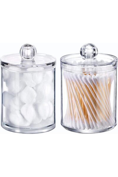 Generic Qtip Holder Dispenser for Cotton Ball, Cotton Swab, Cotton Round Pads...