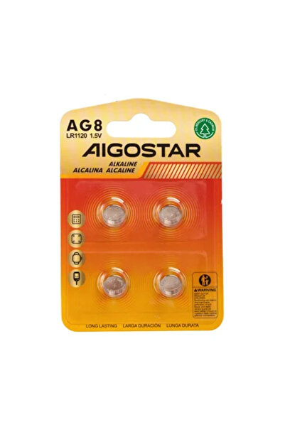 OEM Μπαταρίες κουμπί AG8 LR1120 LR55 1,5V 4 τεμάχια Aigostar