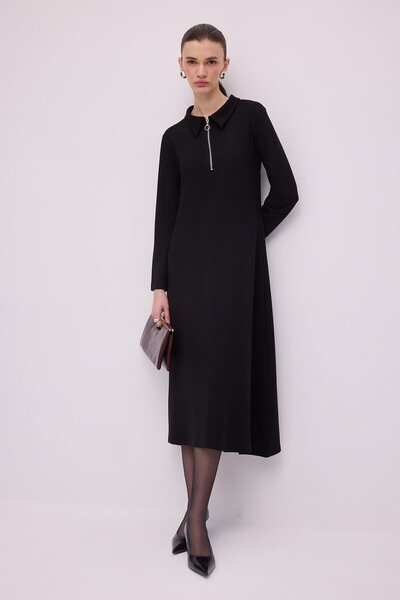 Touché Privé Polo Collar Modal Dress