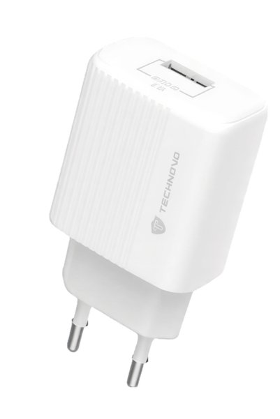 OEM Φορτιστής ταξιδίου USB-A 2.4A λευκός TECHNOVO TN-C047