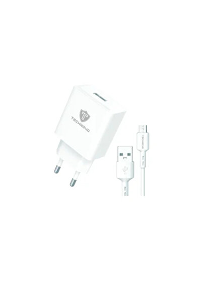 OEM Αντάπτορας γρήγορης φόρτισης με καλώδιο USB-A to Micro TN-F033 σε λευκό χ...