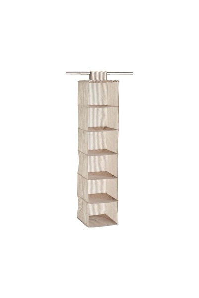 zeller Organizator suspendat pentru dulap, 6 compartimente, material textil b...