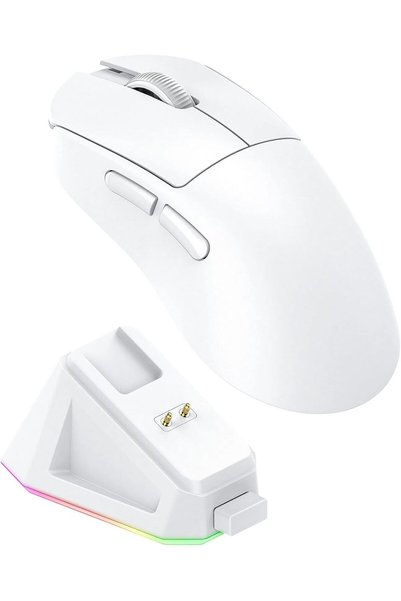 Generic ماوس ألعاب لاسلكي خفيف الوزن للغاية، 24 كيه دي بي آي، قاعدة شحن RGB و...