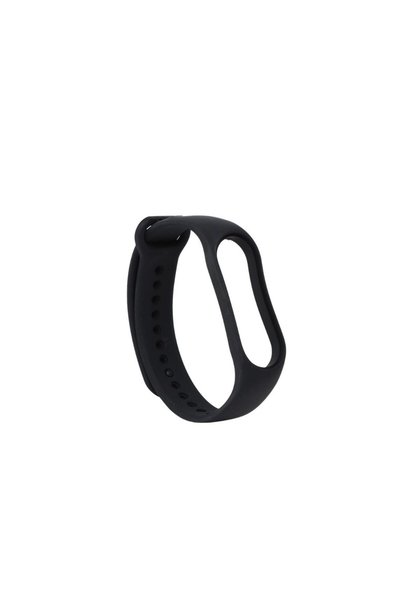 Xiaomi Λουράκι σιλικόνης για Mi Band 5/6/7 σε μαύρο χρώμα