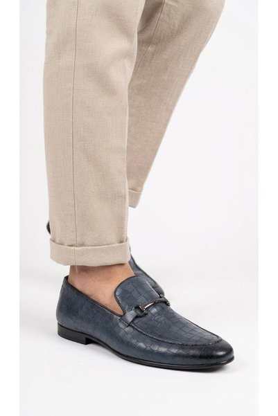 LUCIANO BELLINI Lucianobellini Blue Eva Sole Loafer