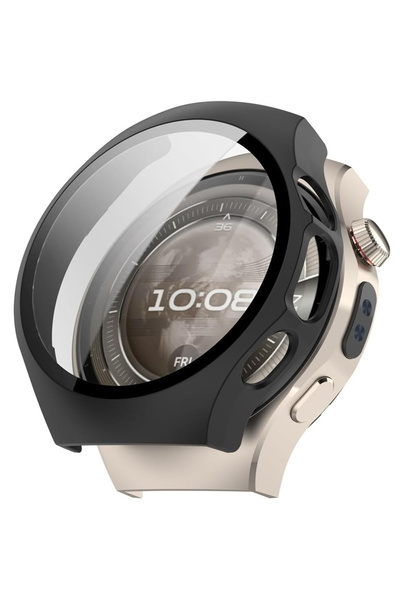 XGSM Carcasă 2 în 1 + Sticlă securizată pentru Huawei Watch 5 42mm, Negru