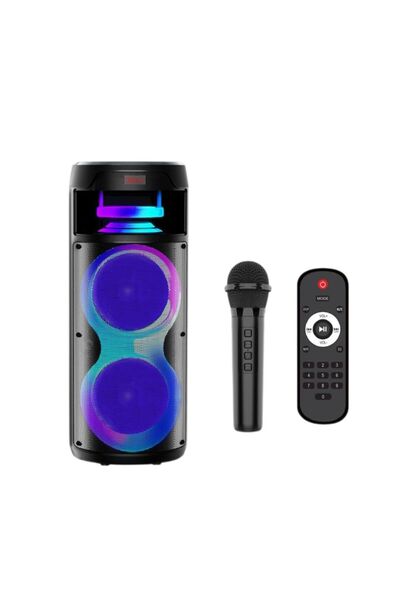 OEM Ηχείο Karaoke ασύρματο WF4057 σε μαύρο χρώμα Ikrea