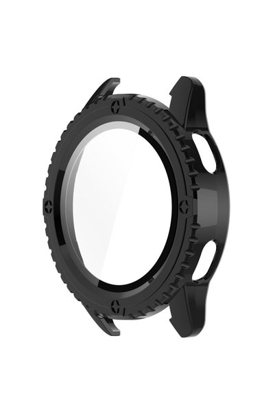 XGSM Carcasă 2 în 1 + Sticlă securizată pentru Xiaomi Watch S3, Ranforsată, Negru