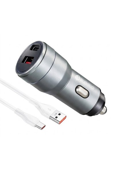 OEM Φορτιστής αυτοκινήτου 38W QC4.0 PD με USB και Type-C Budi-054