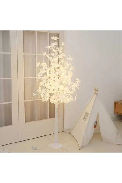 OEM Χριστουγεννιάτικο φωτιζόμενο δέντρο Led 180 εκ. με 180 λαμπάκια σε λευκό ...