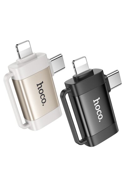 Hoco Αντάπτορας Lightning και Type-C σε USB-A μετατροπέας διπλής συμβατότητας...