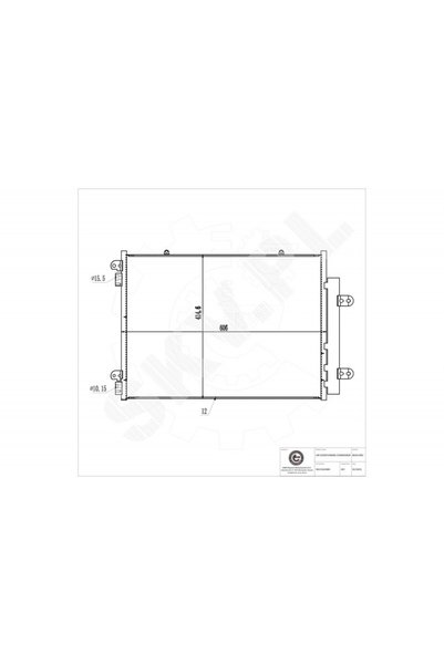 ESEN SKV Radiator de aer condiționat Suzuki SX-4 cu uscător 9531062M00