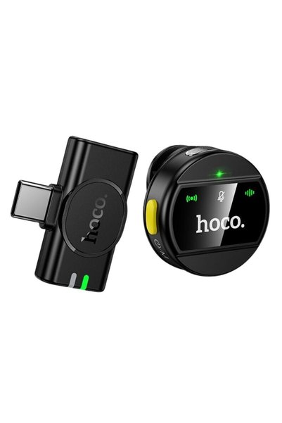 Hoco Ασύρματο μικρόφωνο USB-C μαύρο L21