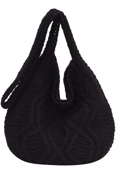 Generic Brand Geantă tote croșetată pentru femei, Genți de umăr/crossbody tri...