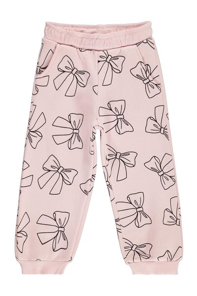 Civil Girls Bowknot Printed Sweatpants for 2-5 Years Old - Pink