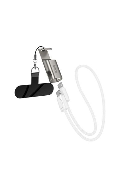 Hoco Καλώδιο φόρτισης Type-C σε Type-C 3-σε-1 PD 60W με λουράκι X126
