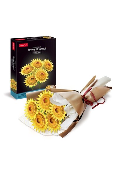 Cubic Fun - Buchet de Floarea Soarelui 3D 180 piese
