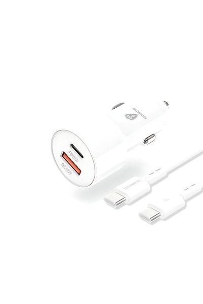 OEM Φορτιστής αναπτήρα αυτοκινήτου 38W διπλής θύρας με καλώδιο Type-C to Type...