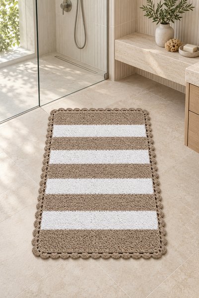 ALANUR Bodrum Tufting Cotton Handmade Braided Mat 112 (70 X 120 cm)