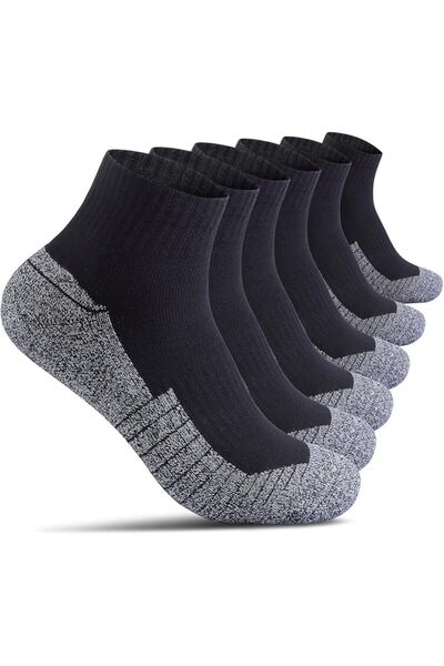 GENERAL Begrily Mens Cotton Athletic Ankle Socks - 6/8 Pack Thick Cushion Low...