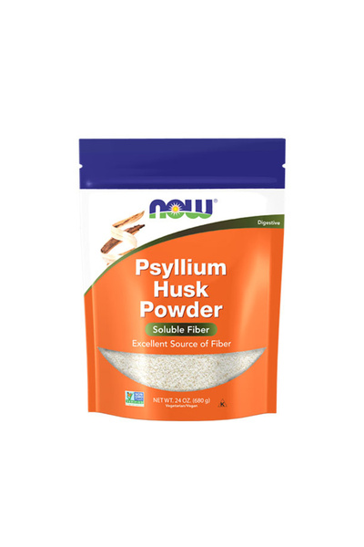 Now Psyllium Husk Powder - Supliment din Plante, 680 g