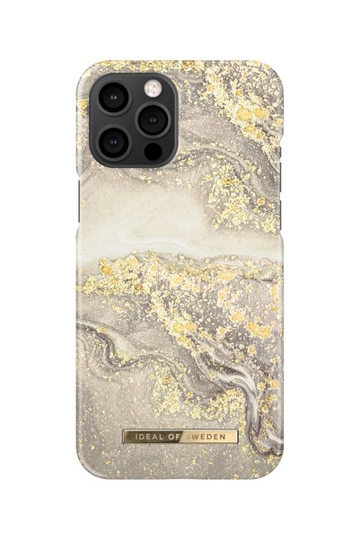 Apple ΙΔΕΑΛΗ ΓΙΑ ΤΗΝ ΣΒΕΔΙΑ Θήκη Fashion iPhone 12 Pro Max Λαμπερό Γκρι Μάρμα...