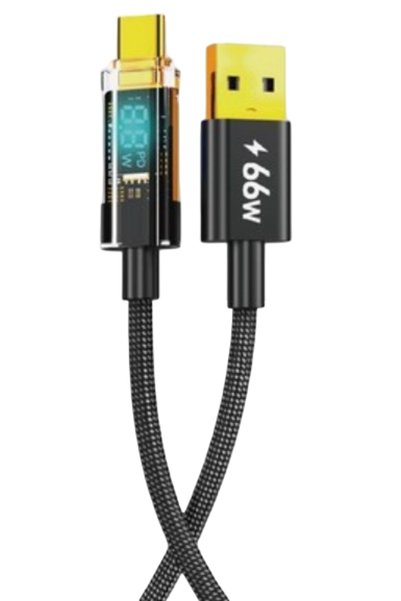 OEM Καλώδιο φόρτισης Type-C με οθόνη LCD 66W 1.2m Moxom LX-CB823