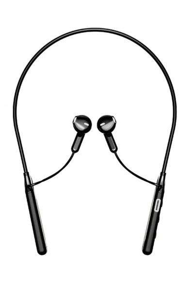 OEM Ασύρματα ακουστικά Bluetooth λαιμού MX-WL80 σε μαύρο χρώμα