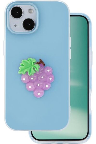 inos Θήκη TPU & PC Apple iPhone 15 Φρέσκο Ποπ Σταφύλι Γαλάζιο - (5205598175610)