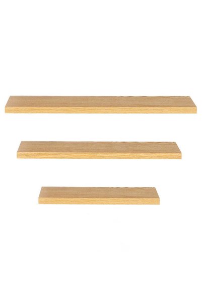 MyOfficeShop Set de 3 rafturi decorative plutitoare de perete, din MDF cu sup...