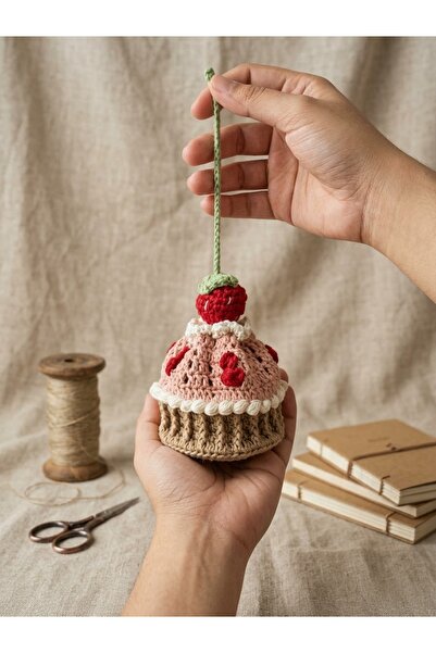 YOTA Personalized Thermos Cup Crochet Cupcake - Handmade