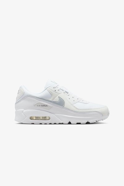 Nike Air Max 90 Premium White Metallic Silver Beyaz Spor Ayakkabı - HypeStep